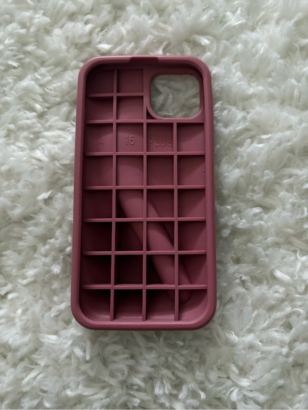 RHODE Mauve Silicone iPhone Case with Built-In Strap